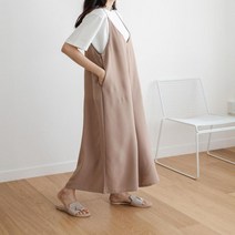 옷자락 여자 가을 데일리 임부복 찰랑 와이드 점프수트