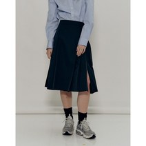 헤지스 여성 WEHOURS블랙 턱장식 면혼방 스커트 HSSK2BH82BK 328122
