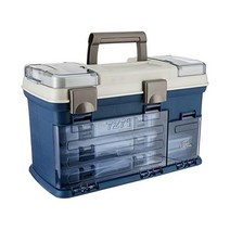 PLANO사의 3단 트레이 포함 공구 상자 툴박스 블루 727101