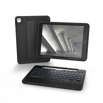 ZAGG Rugged 북 탈착식 케이스 자석 힌지 키보드 아이패드 에어 3 프로 10.2인치 10.5인치9세대 멀티 디바이스 블루투스 페어링 백라이트 내구성, Keyboard