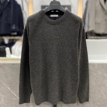 리버클래시 22F/W 차콜 라쿤 혼방 라운드넥 오버핏 니트 (LIW51992)