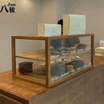 카페 빵 보관함 우드 나무 프레임 빈티지 쇼케이스, 상세 페이지 참고, 유형 B/맞춤형