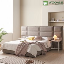 우아미가구 코코벨라 아쿠아텍스 패브릭 킹.퀸 공용침대 2col, 다크그레이, 퀸침대(단품)