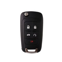 원격시동 스마트키 복사 경보기 차키 순정 버튼 자동차 Chevrolet Cruze 용 키 케이스 Epica Lova 카마로, 04 5 Buttons_02 X Logo