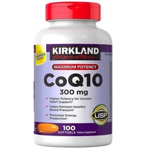 커클랜드 시그니처 코큐텐 코엔자임큐텐 300mg 100정, 1개, 기본