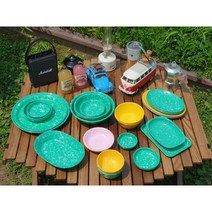 옛날 레트로 멜라민 추억의 분식집 떡볶이 중국집 짜장면 그릇 업소용 포장마차 캠핑 접시, 5.떡볶이/순대볼, 초록