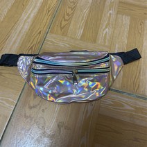 남성과 여성의 새로운 레이저 포켓 다준의 가슴 가방 어깨 비스듬한 십자가 크로스 - 아웃 도어 스포츠 허리 가방 대외 무역 도매 가방, 로즈 골드