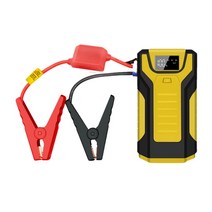 점프스타터 타이어 공기압 주입기 자동차 고용량 배터리 방전 충전 차량용 오토바이, 레드