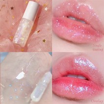 립글로즈 립틴트 립밤 립라이너 잘 지워지지 않는 착색 타투 립스틱 틴트 베이비 블루 미러 클리어 립글로스 펄리 매혹적인 립 글레이즈 글리터 립 롱래스팅 워터프루프 젤리 톳 립, 03