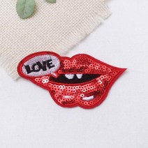 짱패브릭 레드립스팽글와팬01 (2장1세트)