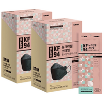 뉴크린웰 스타일 황사마스크 대형 KF94 성인용, 30개입, 2개, 블랙