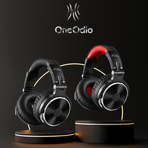 [audiotechnica] 원 오디오 OneOdio Pro-10 유선 헤드폰 블랙 & 레드 (대한민국 공식 대리점), Pro-10 블랙black