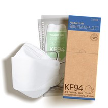 프로덕트랩 합리적인 웨어리스 KF94 마스크 100매, 소형, 화이트