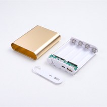 파워뱅크 자작배터리 캠핑용배터리 5개/몫 금속 보조베터리 DIY 키트 스토리지 케이스 상자 무료 용접 한, 04 gold