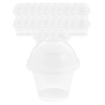 봄91 9oz 디저트컵 + 돔형 타공 뚜껑, 50개입, 4개