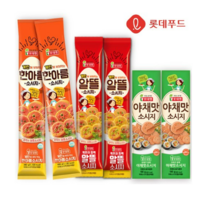 롯데푸드 옛날 소시지 3종 각 2개 한아름 알뜰 야채맛, 2세트