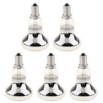 GHSHOP 5x 교체 E14 R50 40W 반사경 텅스텐 필라멘트 전구 램프 SES, 50x80mm, 클리어, 유리