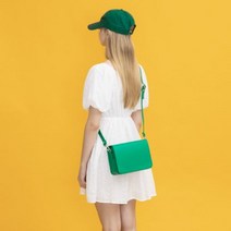[가방팝] 언더크로스 사각 크로스백 미니 그린
