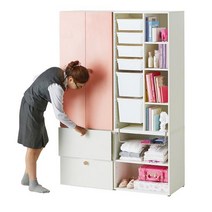 한샘 모모로 옷장 세트 1200 A형, 옷장컬러:3. 피치(C)