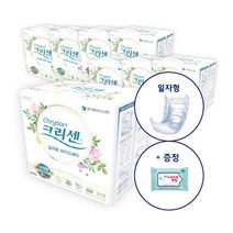 크리센 일자형 와이드패드 30매입/한박스주문시 손세정물티슈 증정, 30매 x 8팩
