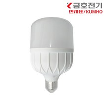 금호전기 번개표 LED T램프 bulb 30W E26 콘벌브 3000K 6500K 크림벌브 고와트전구, 1개, 6500K(주광색-하얀빛)