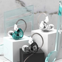 다이나믹 고급형 분리형 이어폰 유선 이어폰 GK-G1 투명 (마이크X), GKG1투명(마이크X)