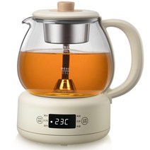 약탕기 가정용 업소용 한약 도자기 중탕기 대용량 홍삼 달임기 전기 탕약기 220V 1L 자동 전기 유리 주전자, 02 220V AU