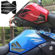 스즈키 브이스트롬250 스티커모음전 데칼스티커 DL250 VStrom250, 탱크패드, 카본 블랙