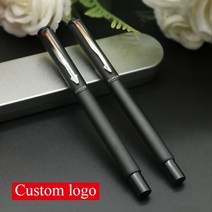 New Come STOHOLEE 브랜드 펜 문구 맞춤 로고 볼펜 사무용품 잉크 Parker 볼펜과 동일, [01] 파란, [12] 2pcs roller pen--1