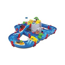 AquaPlay 8700001542 Waterway Table | Mountain Lake Water Play Canal System Toy with Lock Gates Cran