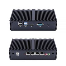 컴퓨터 미니 PC 초소형 Qotom 4 la 코어 i3 i5 i7 Opsese 방화벽 팬리스 Liux 우분투 서버 Q355G4 Q375G4, 램 없음 ssd 없음, q330g4 i3-4005u