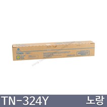코니카미놀타 Bizhub C225dn C230dn C236dn C258 C308 C368 TN324 정품토너, 1개, 노랑