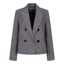 VOV 여성용 숏 더블 체크 자켓 7151110504