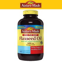 nature made Flaxseed Oil 1400mg 300 softgels 플랙시드 오일 300정, 1병