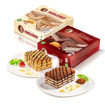 말렌카 꿀케이크 네모형 4종 800g 체코 정통 허니 케이크 호두 코코아 시나몬 살구 레몬, 호두맛 800g + 아이스팩 1개 추가