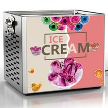 소프트 아이스크림 기계 제조기 중대형 110v220v 전기 튀긴 요구르트 튀긴 우유 과일 롤 제빙기 가정용 업소용, 110v, 일본