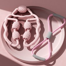 링 종아리 마사지기 근육완화 폼롤러 롤러 클램프 다리 마사지기, 오픈숄더 바디쉐이핑 세트 별자리텐셔너+롤러마사지기