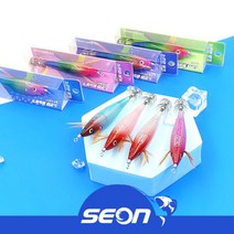 나라샵 수평 왕눈이 크리스탈 고추장 레이저에기 비늘에기 갑오징어 쭈꾸미 문어, 야광, 골드(주황)