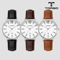 15.T101F-SS-L 패션 셀러브리티 시계 토르소 도로스 데이트 워치 여성가죽밴드시계