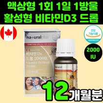활성형 캐나다산 액상 비타민 D3 디 디3 D 2000 IU 드롭 액체 고용량 중년 60대 여성 햇빛 키즈 청소년 보충제 어린이 아동 초등학생 주니어 임신준비 수유부 추천 영양제