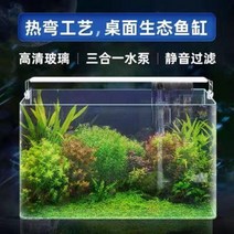 구피키우기 금붕어키우기 2자어항 3자어항 애완 고급선물 인테리어 생태 작은 어항, 09 가로 50x 세로 26x 높이 30 간