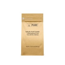 Pure Organic Ingredients PURE 살리실산(4oz.) 식품 및 의약품 등급 피부 세럼 산성 토너 재택 여드름 치료제 등, 16 Ounce (1 Pound)