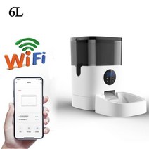 강아지 자동급식기 고양이 사료 배식기 공급기 급여기 자율급식 자율배식 반려견, 6L WIFI No Camera_EU Adapter |