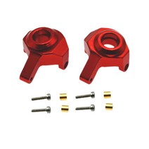 GHSHOP RC 자동차 CNC 가공 금속 스티어링 너클 SCX24 AXI00002 1/24 RC 취미 자동차 수정, 20x16x12mm, 알루미늄 합금, 빨간