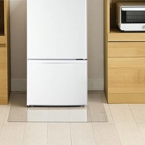 [Amazon.co.jp 한정]쿠모리(Kumori) 냉장고 매트 두께 2mm PVC 65X70cm ~500L 클래스 바닥 보호 매트 상처 방지 오목 방지 무색 투명 바닥 난방 대응 냉장고 밑바닥(M·65X70cm)
