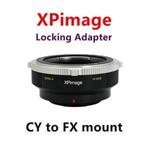 Contax Yashica CY 렌즈 Fuji FX 카메라 어댑터 링 적용 CY-X-T5 T4 S100V T3 H2S XPRO3 XPimage 잠금, 01 Fujifilm X 마운트