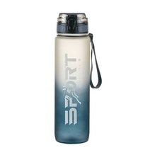 자전거 부품 용품 전기자전거새로운 1000ml 야외 피트니스 스포츠 병 주전자 대용량 휴대용 등산 물병 bpa 무료 체육관 공간 컵, 흰색 파란색