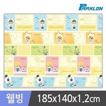 파크론 PE웰빙 뽀로로 카툰잡 놀이방매트, 혼합색상