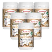 헬써리즈(Healtheries) 헬써리즈 더블-리셔스 밀크 바이트 + 칼슘 아연 & 비타민D - 쿠키맛 50정 X 6개, 300정, 1세트