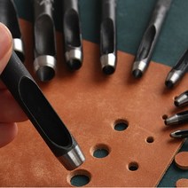 가죽공예 펀치툴 10종 낱개판매 구멍 펀칭 커터 벨트, 6mm UK00266M6